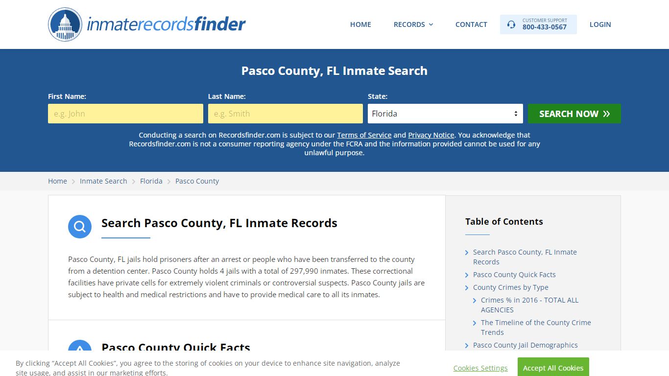 Pasco County, FL Inmate Lookup & Jail Records Online