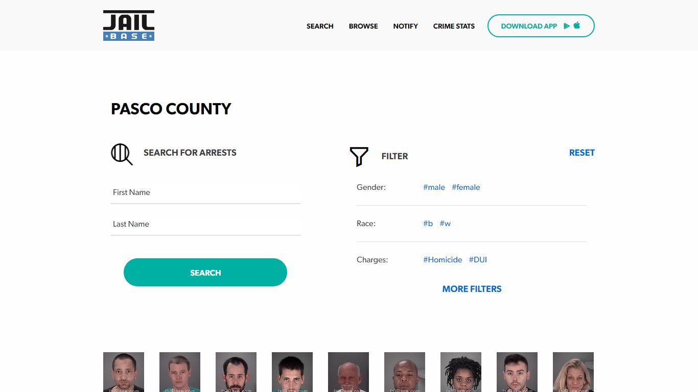 Pasco County Jail Inmate Search and Mugshots | JailBase